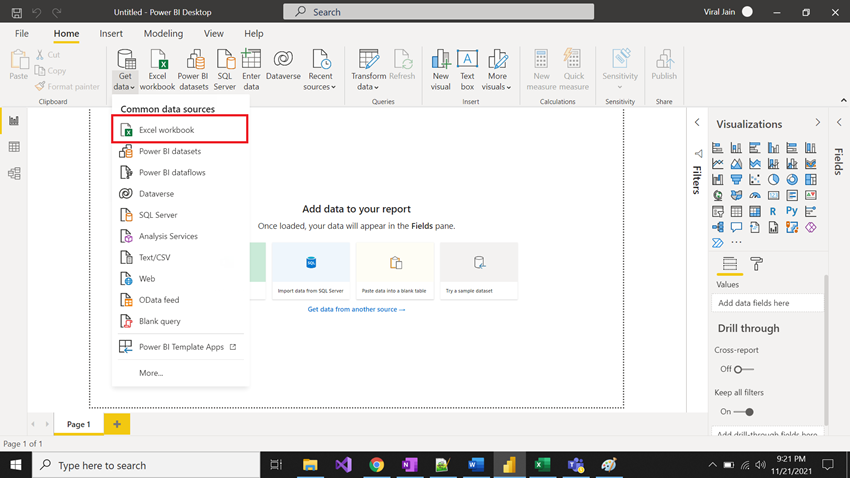 Getting Started with First Microsoft Power BI Report